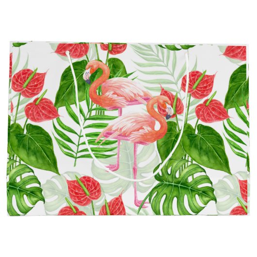 Flamingo garden groot cadeauzakje (Achterkant)