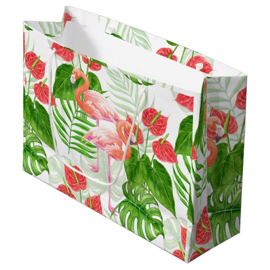 Flamingo garden groot cadeauzakje (Voorkant Gekanteld)