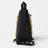 Flamingo Garden Heldergroen Sling Bag (Achterkant)