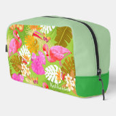 Flamingo Garden Heldergroen Toilettasje (Rechterhoek)