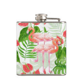 Flamingo garden heupfles (Achterkant)