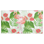 Flamingo garden kussensloop (Voorkant-Links)