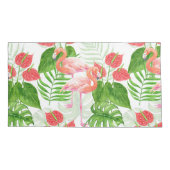 Flamingo garden kussensloop (Achterkant-Links)