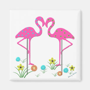 Flamingo Garden Magnet