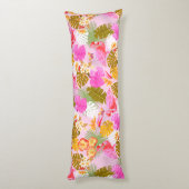 Flamingo Garden Pink Lichaamskussen (Achterkant (Verticaal))