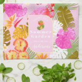 Flamingo Garden Pink Theedoek (Gevouwen)