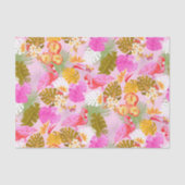 Flamingo Garden Pink Tissuepapier (Voorkant)
