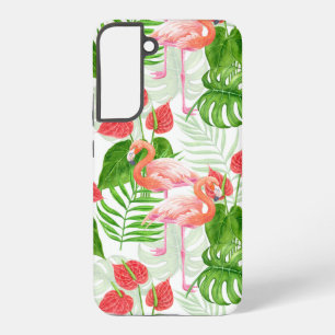 Flamingo garden samsung galaxy hoesje