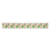 Flamingo garden satin ribbon satijnen lint (Voorkant)