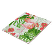 Flamingo garden tegeltje (Zijkant)