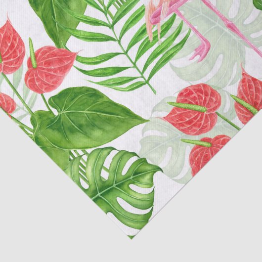 Flamingo garden tissuepapier (Detail)