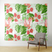 Flamingo garden wandkleed (In Situ (horizontaal))