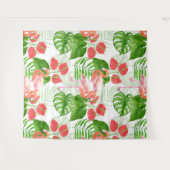 Flamingo garden wandkleed (Voorkant (horizontaal))