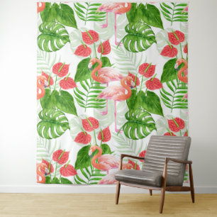 Flamingo garden wandkleed