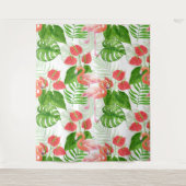 Flamingo garden wandkleed (Voorkant)