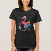 Flamingo Gardening omdat moord verkeerd is T-shirt (Voorkant)