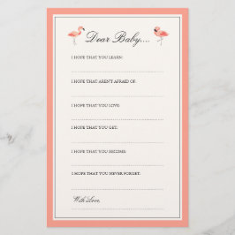 Flamingo | Geachte Baby Kaarten