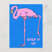  Flamingo, geef tekst Briefkaart uit (Voorkant)