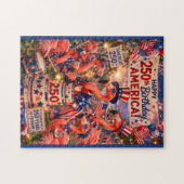 Flamingo Gefeliciteerd 250e Verjaardag Amerika 4 j Legpuzzel (Horizontaal)