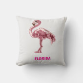 Flamingo gemalter pinker Flamingo Kussen (Voorkant)