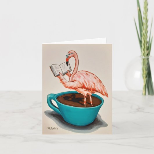 Flamingo Get Well card Kaart (Voorkant)