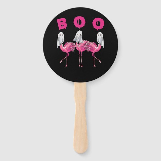 Flamingo | Ghost Flamingo Boo Halloween Costume Handwaaier (Voorkant)