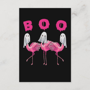 Flamingo   Ghost Flamingo Boo Halloween Costume Informatiekaartje