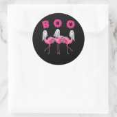 Flamingo | Ghost Flamingo Boo Halloween Costume Ronde Sticker (Tas)