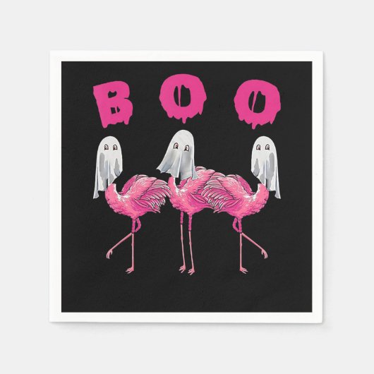 Flamingo | Ghost Flamingo Boo Halloween Costume Servet (Voorkant)