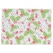Flamingo Gift Bag Groot Cadeauzakje (Achterkant)