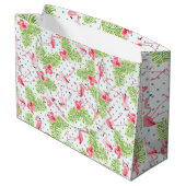 Flamingo Gift Bag Groot Cadeauzakje (Achterkant Gekanteld)