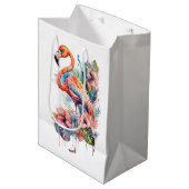 Flamingo Gift Bag Medium Cadeauzakje (Voorkant Gekanteld)