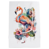Flamingo Gift Bag Medium Cadeauzakje (Achterkant)