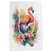 Flamingo Gift Bag Medium Cadeauzakje (Achterkant)