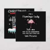 Flamingo Gift | Ik ben een Flamingo Lady Kaart (Voorkant / Achterkant)