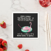 Flamingo Gift | Mensen moeten serieus Flamingo nem Servet (Insitu)