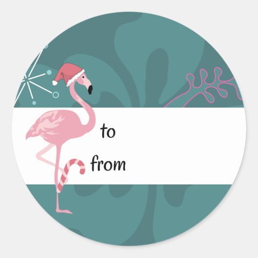 Flamingo Gift Stickers (Voorkant)