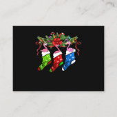 Flamingo Gift | Vroegere kerstfeestdag Informatiekaartje (Voorkant)