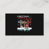 Flamingo Gift | Wie houdt van Flamingo en Kerstmis Informatiekaartje (Achterkant)