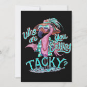 Flamingo Gift | Wie noemt u Flamingo? Feestdagenkaart (Voorkant)