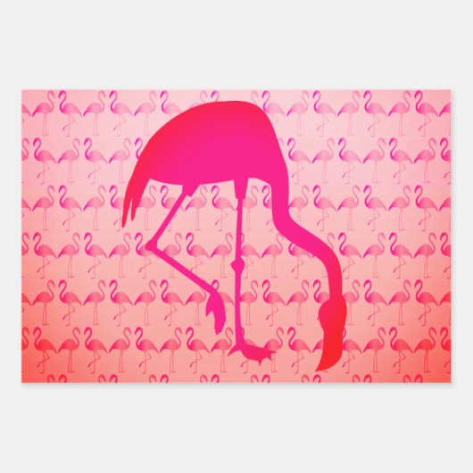 Flamingo Gift Wrap Bladen Inpakpapier Vel (Voorkant 2)