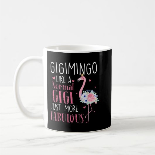 Flamingo Gigimingo als een gewone Gigi Gifts Funny Koffiemok (Links)