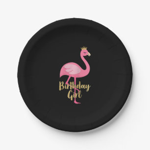 Flamingo Girl Birthday Costuum Gifts Papieren Bordje
