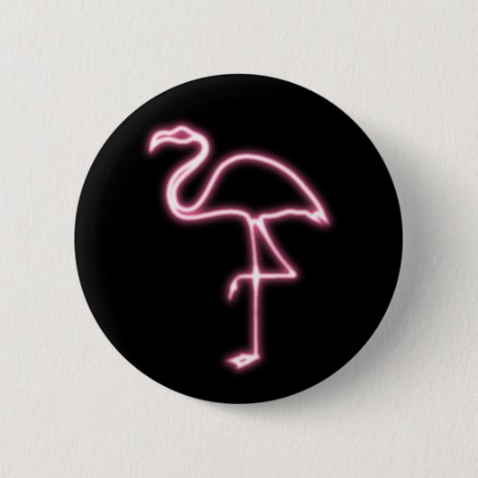 Flamingo-gloed Ronde Button 5,7 Cm (Voorkant)