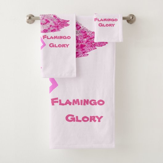 Flamingo Glory Bad Handdoek (Insitu)