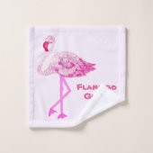Flamingo Glory Bad Handdoek (Wasdoekje)