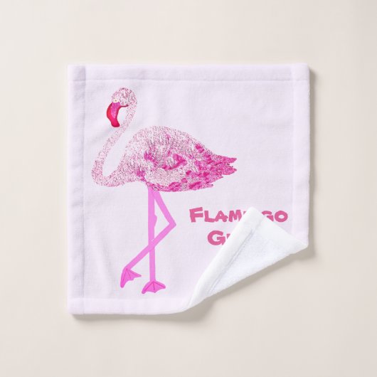 Flamingo Glory Bad Handdoek (Wasdoekje)