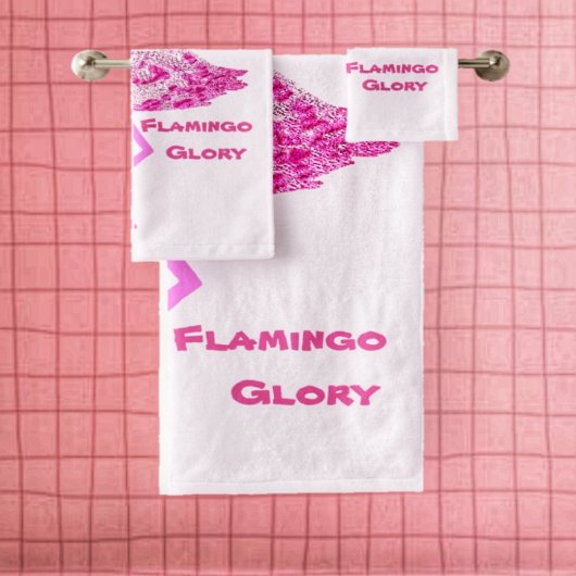 Flamingo Glory Bad Handdoek