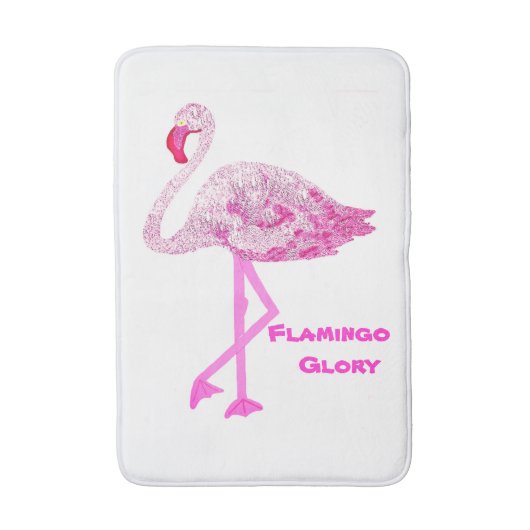 Flamingo Glory Badmat (Voorkant Verticaal)