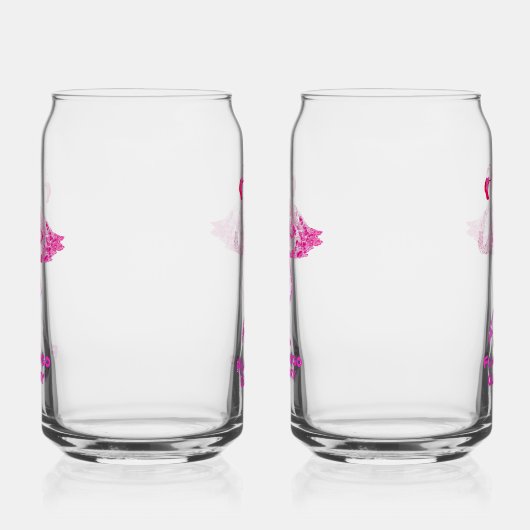 Flamingo Glory Drinkware Set Blikvorm Glas (Links)